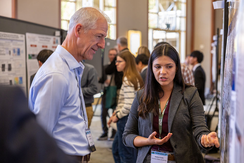 Student during poster session